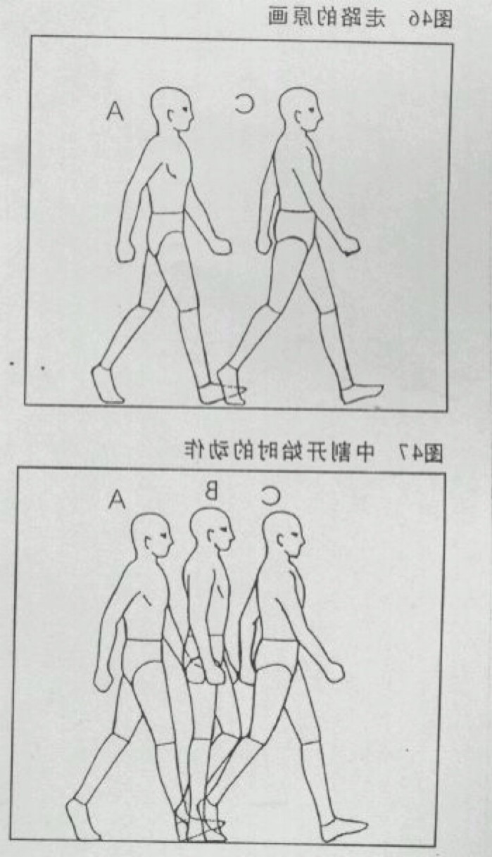 flash人物行走動畫素材_flash人物行走分解圖_flash制作人物行走
