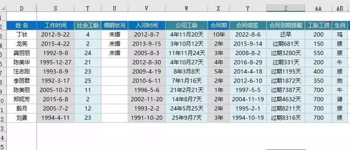 HR常用的Excel函數公式大全（共21個），幫你整理齊了！